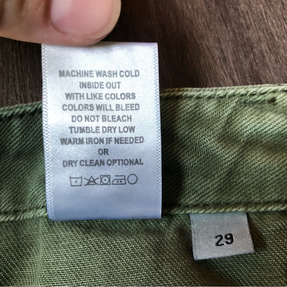 VERVET Jogger Jeans Women’s 29 Olive Green High-Rise Non-Stretch - Picture 11 of 11